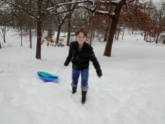 Oldest with sled